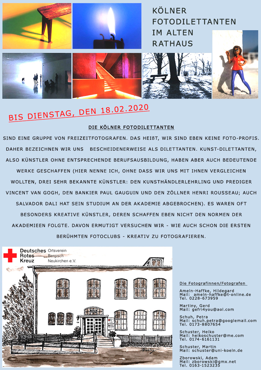 Plakat DRK-Ausstellungen heller Fotodilettanten